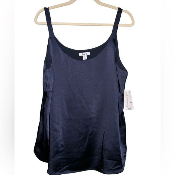 Bar III Tops - Bar Ill Women’s Plus Size Navy Blue Scoop-Neck Camisole Suit Separate 1X NWT